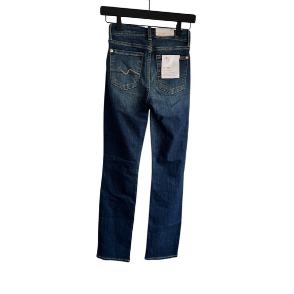 New! 7 For All Mankind b(air) Denim Kimmie Straight Jeans Mid‎ Rise - Picture 3 of 6
